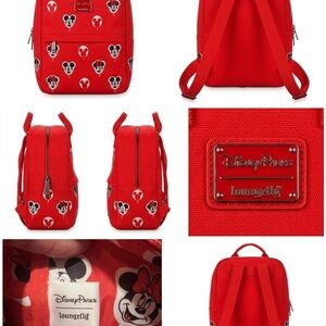 Disney Parks Exclusive x Loungefly Mickey & Minnie Mouse Balloon Canvas Backpack